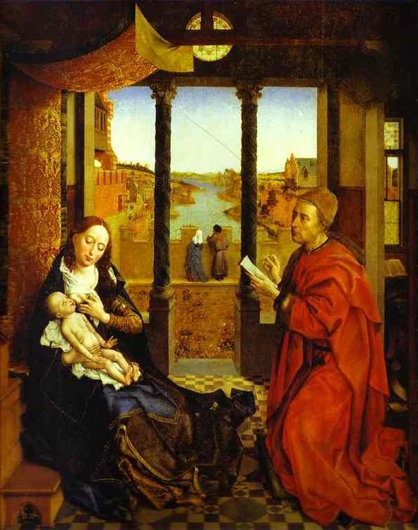 Rogier van der Weyden a Portrait of the Virgin Mary, known as St. Luke Madonna oil painting image